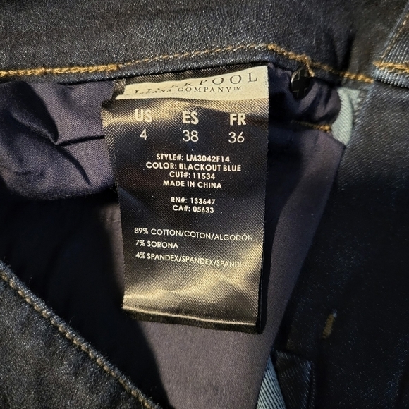 LiverpoolJeans Simone Hugger Straight Leg Dark Blue Jeans Size 27 - Picture 7 of 10